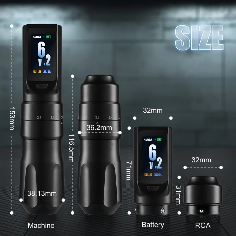 Touch Screen Wireless Battery Tattoo Machine Kits