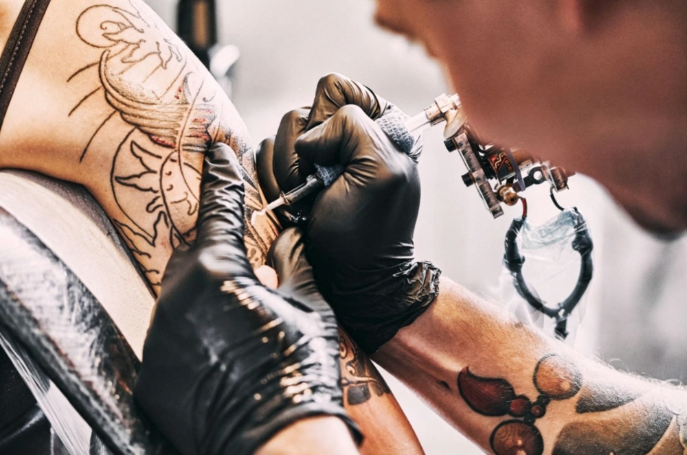 The process of getting a tattoo