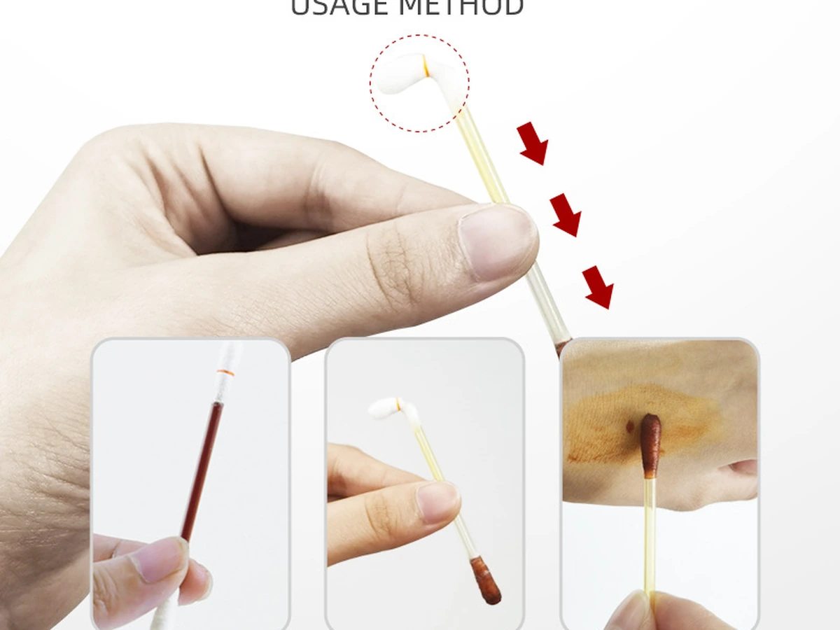 Wrapped Iodine Swabs Storage