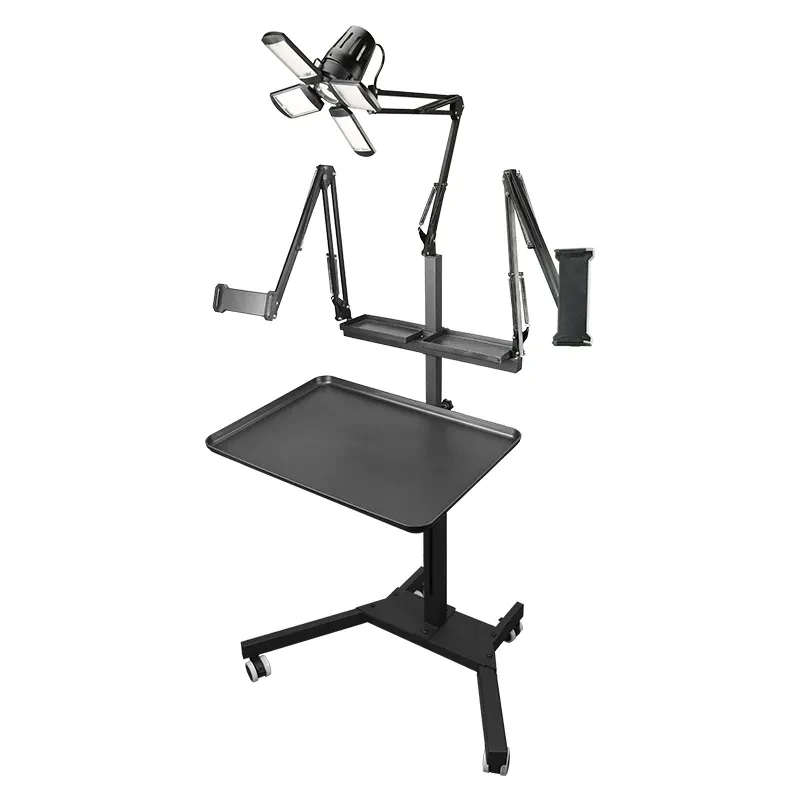 yaba double holder tattoo workstation with built in light
