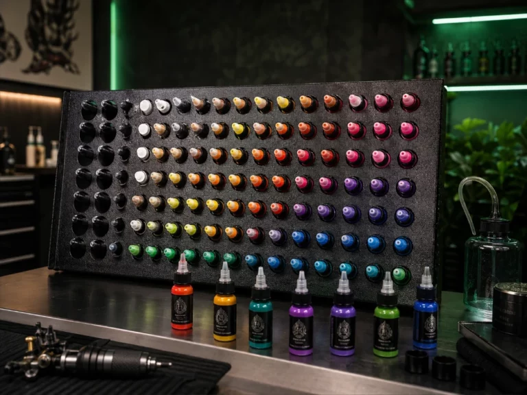 Can a 98-Hole Tattoo Ink Holder Keep a Full Color Set Within Reach_