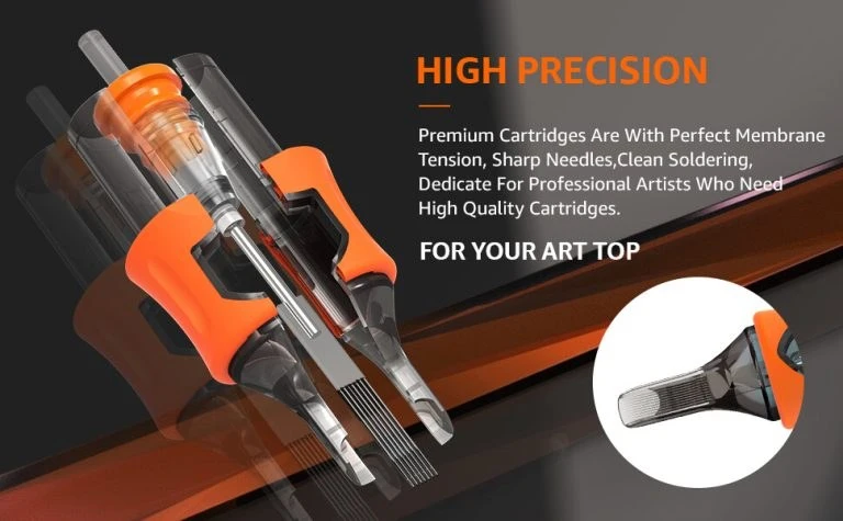 membrane cartridge needles shown for product comparison
