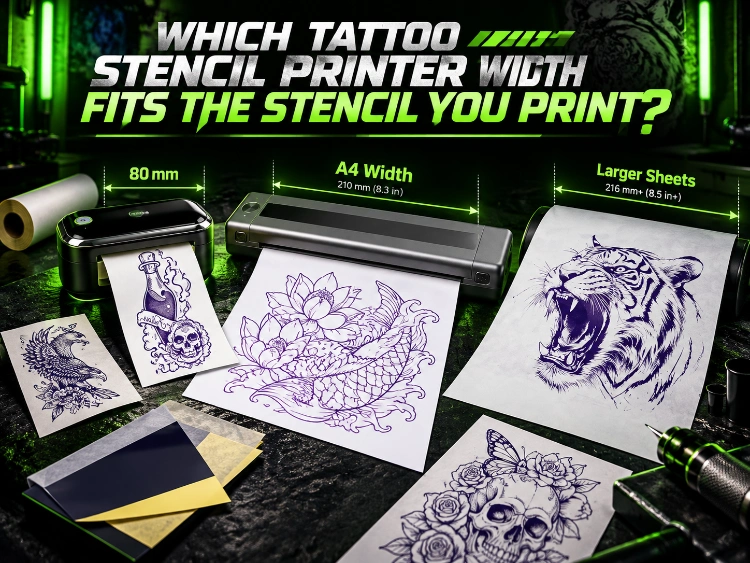 Which Tattoo Stencil Printer Width Fits the Stencil You Print_